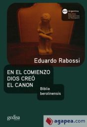 Portada de En el comienzo Dios creó el canon