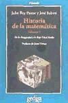 Portada de Historia de la matemática I: De la Antigüedad a la Baja Edad Media