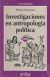 Portada de Investigaciones en antropología política, de Pierre Clastres