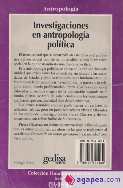 Investigaciones en antropología política