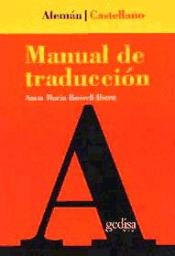 Portada de Manual de traducción Alemán-Castellano