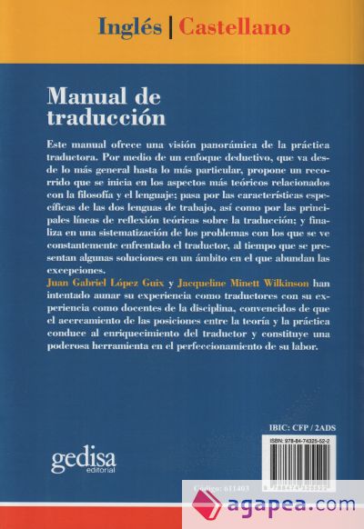 Manual de traducción Inglés-Castellano