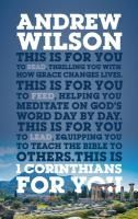 Portada de 1 Corinthians for You: Thrilling You with How Grace Changes Lives