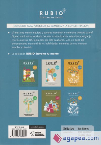 Ejercicios para potenciar la memoria y la concentraci&oacute;n (edici&oacute;n exclusiva) (Rubio. Entrena tu mente)