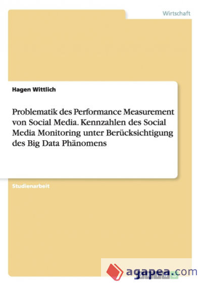 Problematik des Performance Measurement von Social Media. Kennzahlen des Social Media Monitoring unter Berücksichtigung des Big Data Phänomens