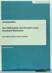 Portada de Zur Philosophie des Fremden nach Bernhard Waldenfels