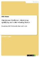 Portada de Operational Exellence - Identifying qualifying and order winning factors