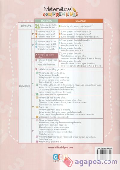 MATEMATICAS COMPRENSIVAS. NUMEROS 7