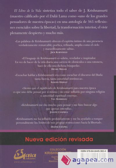 El Libro de la Vida: meditaciones diarias