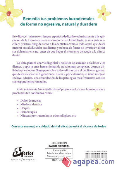 Guía práctica de homeopatía dental de la A a la Z