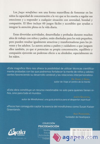 Juegos mindfulness: Mindfulness y meditación para niños, adolescentes y toda la familia