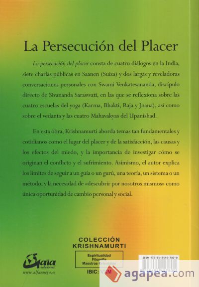 La persecución del placer