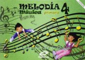 Portada de Melodía, Música, 4º Primaria : cuaderno