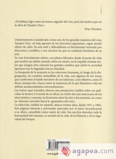 La poética de lo cotidiano: escritos sobre cine