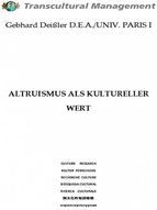 Portada de Altruismus als kultureller Wert (Ebook)