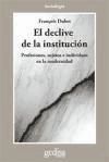 Portada de El declive de la institución