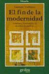 Portada de FIN DE LA MODERNIDAD