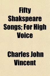 Portada de Fifty Shakspeare Songs; For High Voice