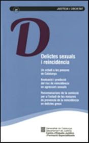 Portada de Delictes sexuals i reincidència