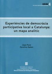 Portada de Experiències de democràcia participativa local a Catalunya: un mapa analític