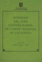 Portada de Inventari del fons ""Ventura Gassol"" de l'Arxiu Nacional de Catalunya