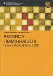 Portada de Recerca i Immigració II. Convocatòria d'ajuts 2009