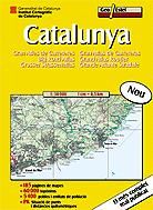 Portada de Catalunya, gran atles de carreteres = Gran atlas de carreteras = Big road atlas = Grand atlas routier, 1:150000 / 1 cm = 0,5 km