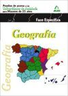 Geograf&iacute;a. Prueba de Acceso a la Universidad para mayores de 25 a&ntilde;os en universidades andaluzas. Prueba espec&iacute;fica