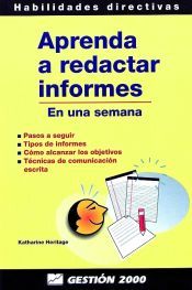 Portada de Aprenda a redactar informes