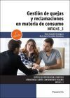 Gesti&oacute;n de quejas y reclamaciones en materia de consumo