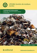 Portada de Gestión de residuos inertes. SEAG0108 (Ebook)