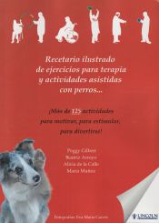 Portada de Recetario ilustrado de ejercicios para terapia y actividades asistidas con perros