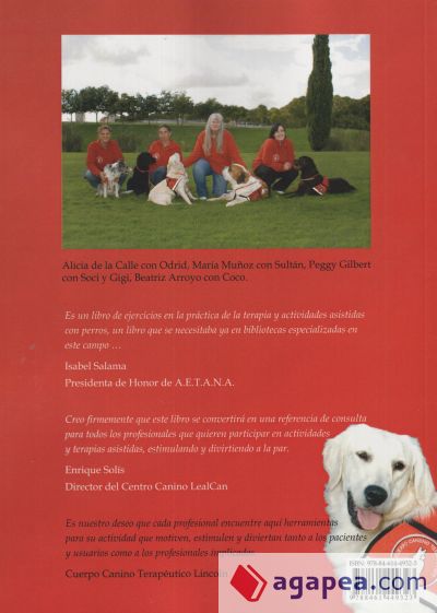 Recetario ilustrado de ejercicios para terapia y actividades asistidas con perros