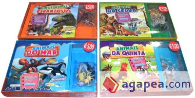 KIT ANIMAIS: DINOSSAUROS, SELVA, MAR O QUINTA