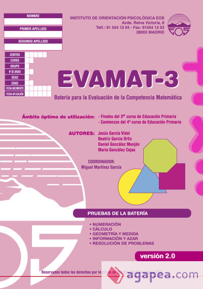 EVAMAT-3 Batería para la Evaluación de la Competencia Matemática