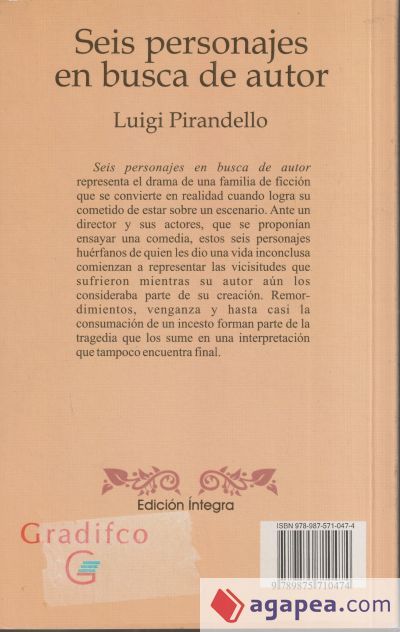 Seis personajes en busca de autor Seis personajes en busca de autor