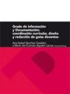 Grado de Información y Documentación. Coordinación curricular, diseño y redacción de guías docentes