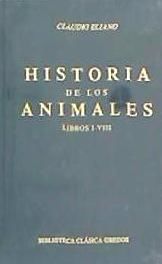 Portada de 066. Historia de los animales. Libros I - VIII