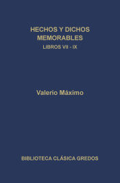 Portada de 312. Hechos y dichos memorables. Libros VII - IX