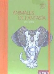 Portada de Agenda animales de fantasía colorear 2017