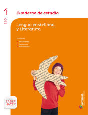 Portada de CUADERNO DE ESTUDIO LENGUA CASTELLANA Y LITERATURA 1 ESO SABER HACER