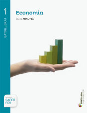 Portada de Economia 1º Batxillerat. Sèrie analitza