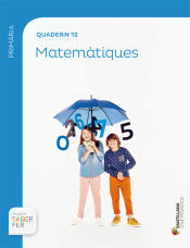 Portada de QUADERN 12 MATEMATIQUES 4 PRIMARIA 3 TRIM SABER FER