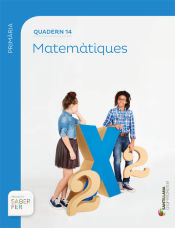 Portada de QUADERN 14 MATEMATIQUES 5 PRIMARIA 2 TRIM SABER FER