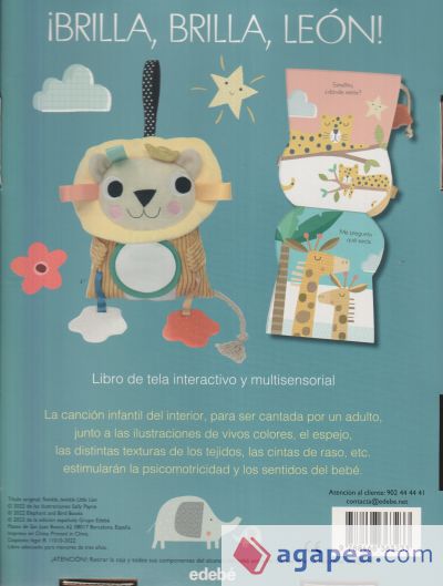 ¡Brilla, brilla, león! Libro interactivo para bebés