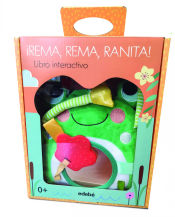 Portada de ¡Rema, rema, ranita! Libro interactivo para bebés