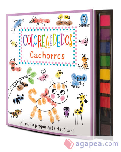 COLOREA CON TUS DEDOS: CACHORROS