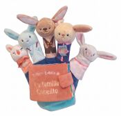 Portada de LA FAMILIA CONEJITO (LIBRO GUANTE CON T&Iacute;TERES DE DEDO)