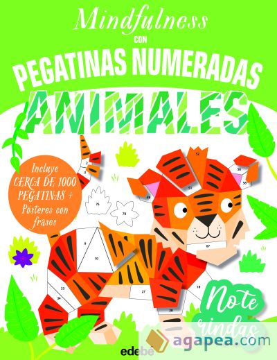MINDFULNESS con pegatinas numeradas: ANIMALES