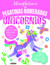 Portada de MINDFULNESS con pegatinas numeradas: UNICORNIOS